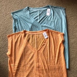 NWT LOFT sleeveless/ cap sleeve shirts